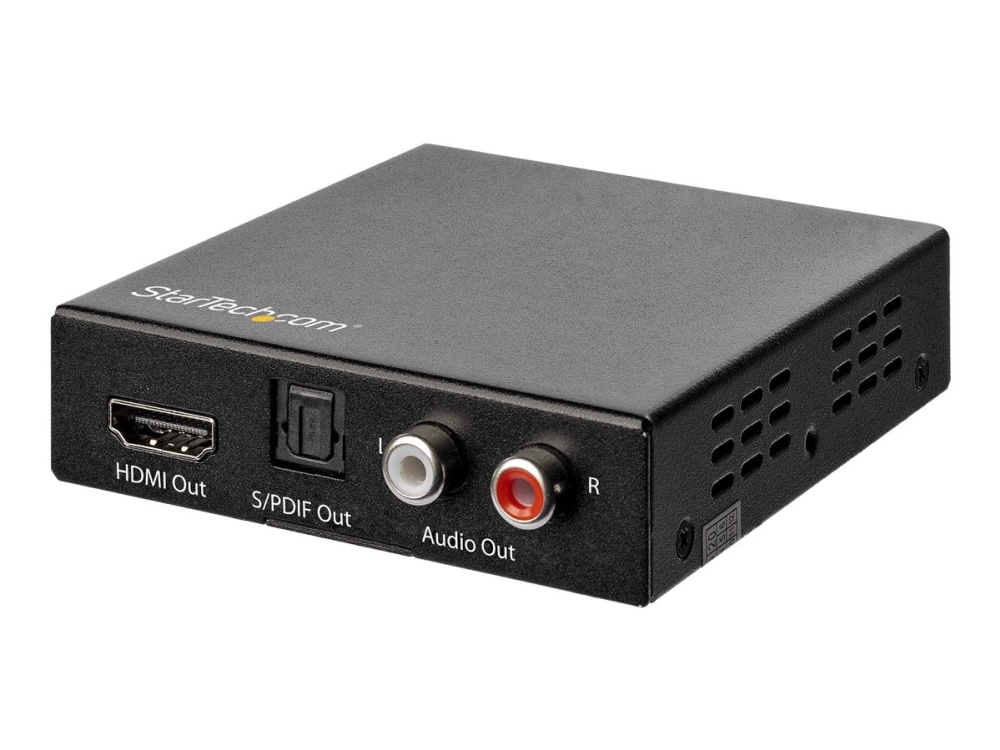 StarTech.com HDMI Audio Extractor - 4K 60Hz - HDMI Audio De-embedder - HDR - Toslink Optical Audio - Dual RCA Audio - HDMI Audio (HD202A) - HDMI audi