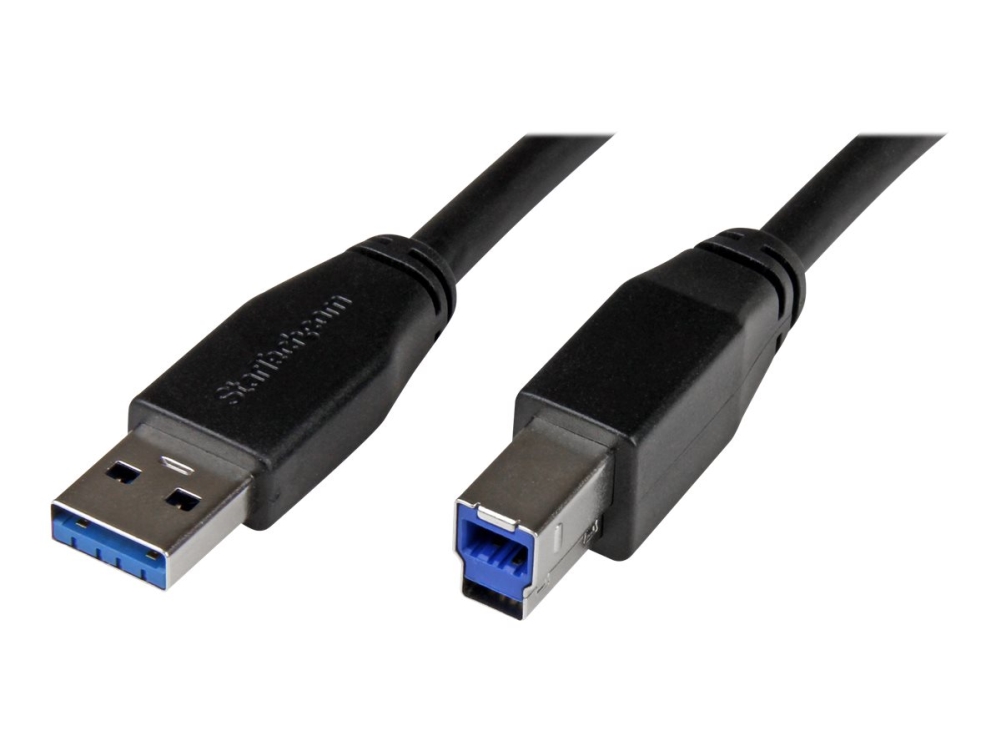 Startech.Com Aktives Usb 3.0 Usb-A Auf Usb-B Kabel - 10M, 10 M, Usb A, Usb B, Usb 3.2 Gen 1 (3.1 Gen 1), Männlich/Männlich, Schwarz
