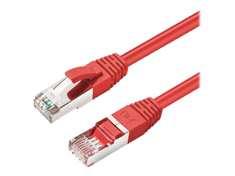 Microconnect - Patchkabel - Rj-45 (Stecker) Auf Rj-45 (Stecker) - 25 Cm - 6 Mm - S/Ftp - Cat 6A - Halogenfrei, Innen, Geformt, Rund, Knotenfrei - Rot