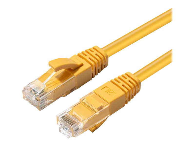 Microconnect - Patchkabel - Rj-45 (Stecker) Auf Rj-45 (Stecker) - 25 Cm - 5 Mm - Utp - Cat 6A - Halogenfrei, Innen, Geformt, Rund, Knotenfrei - Gelb