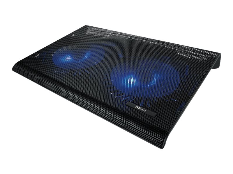 Trust Azul Laptop Køler - 2 Blæsere, Op til 17.3" - Sort
