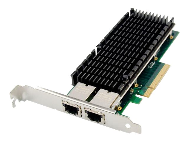Microconnect - Netværksadapter - Pcie 2.1 X8 - 10 Gigabit Ethernet X 2 - Grøn