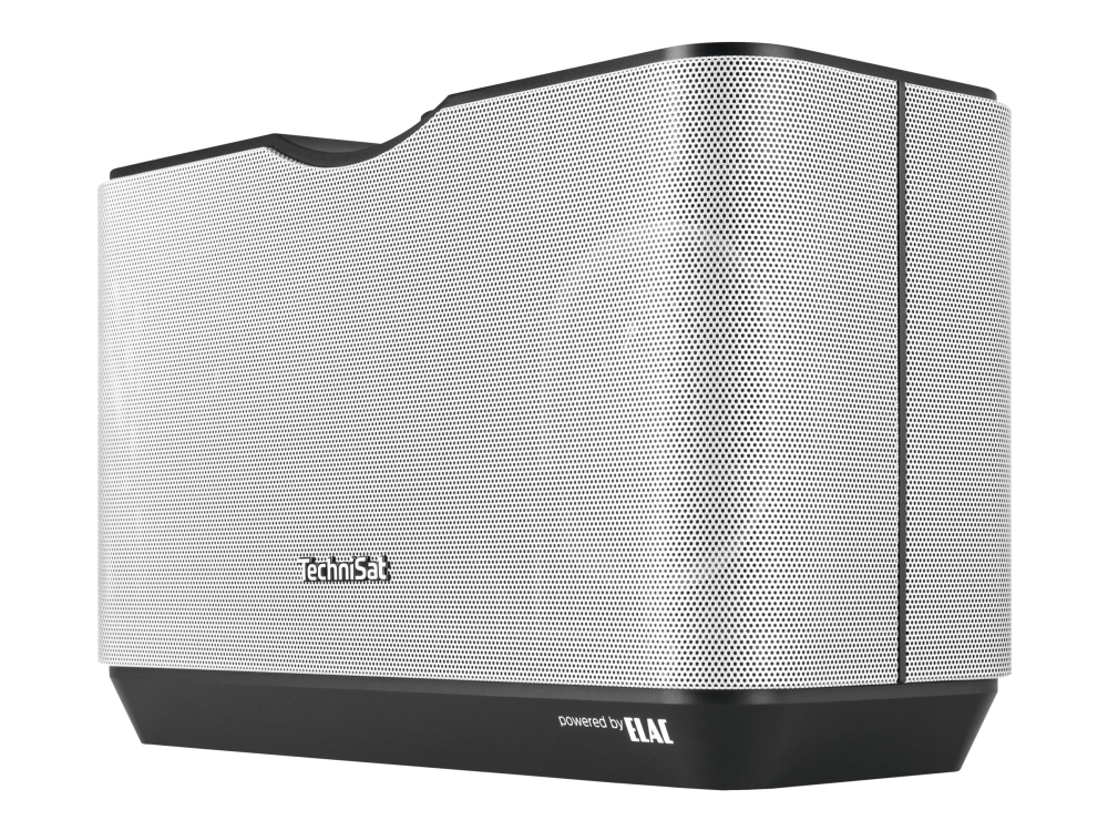 TechniSat AudioMaster MR2 - Højttaler - trådløs - Bluetooth, Wi-Fi - 60 Watt - sort, sølv