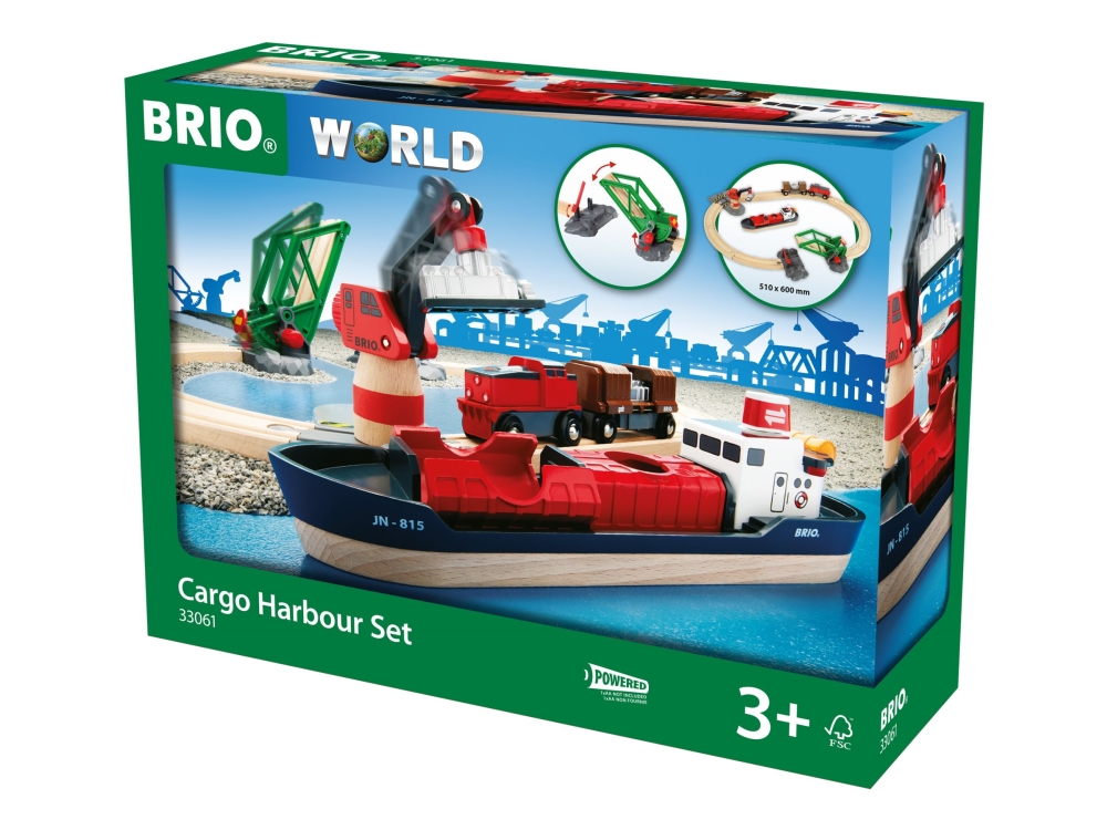 BRIO 33061 Cargo Harbour Set | Leksaker - Bilar och andra fordon - Träfordon | GameStuff