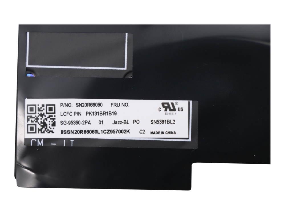 Lite-On - Notebooks udskiftningstastatur - med Trackpoint - bagbelyst - QWERTY - portugisisk - sort - med topdække - for ThinkPad T490s 20NX, 20NY