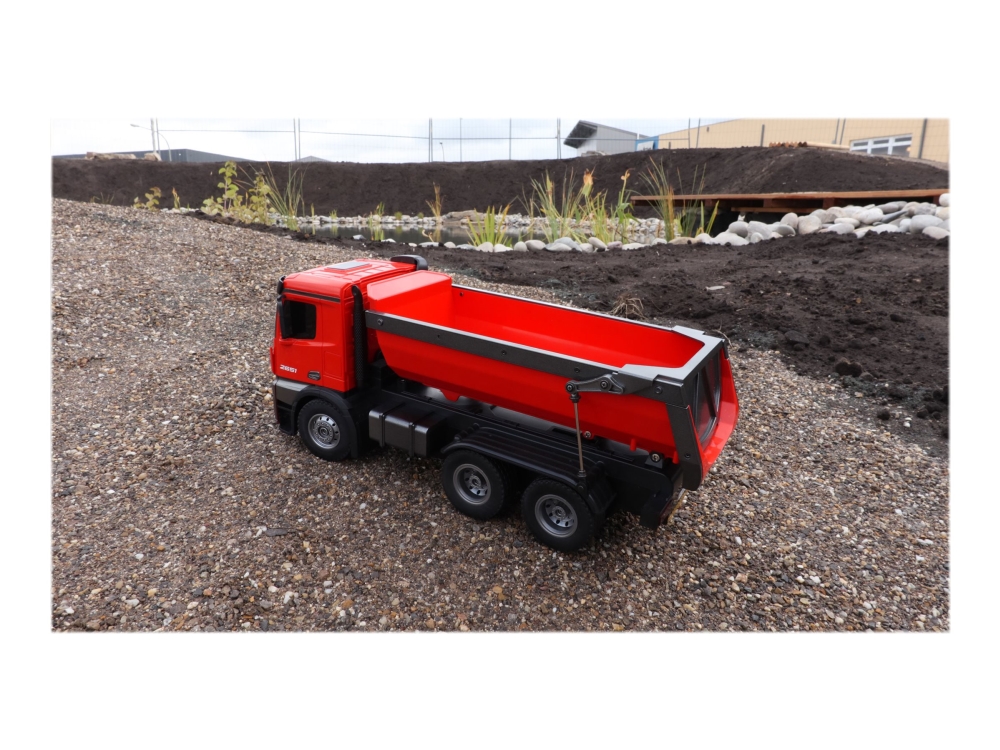 AMEWI - Mercedes-Benz Arocs 6X4 Electric Model Truck 2,4 GHz RTR - RC - rød