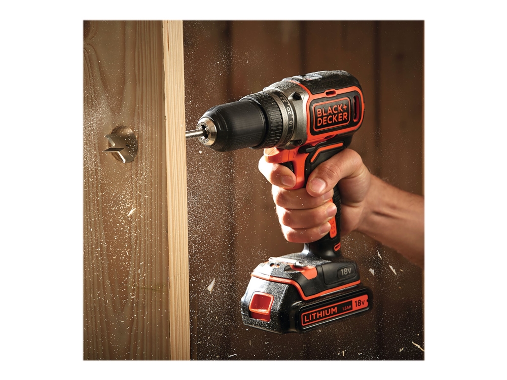 Boremaskine 18V Black+Decker BL188N-XJ - børsteløs, 1.650 o/min