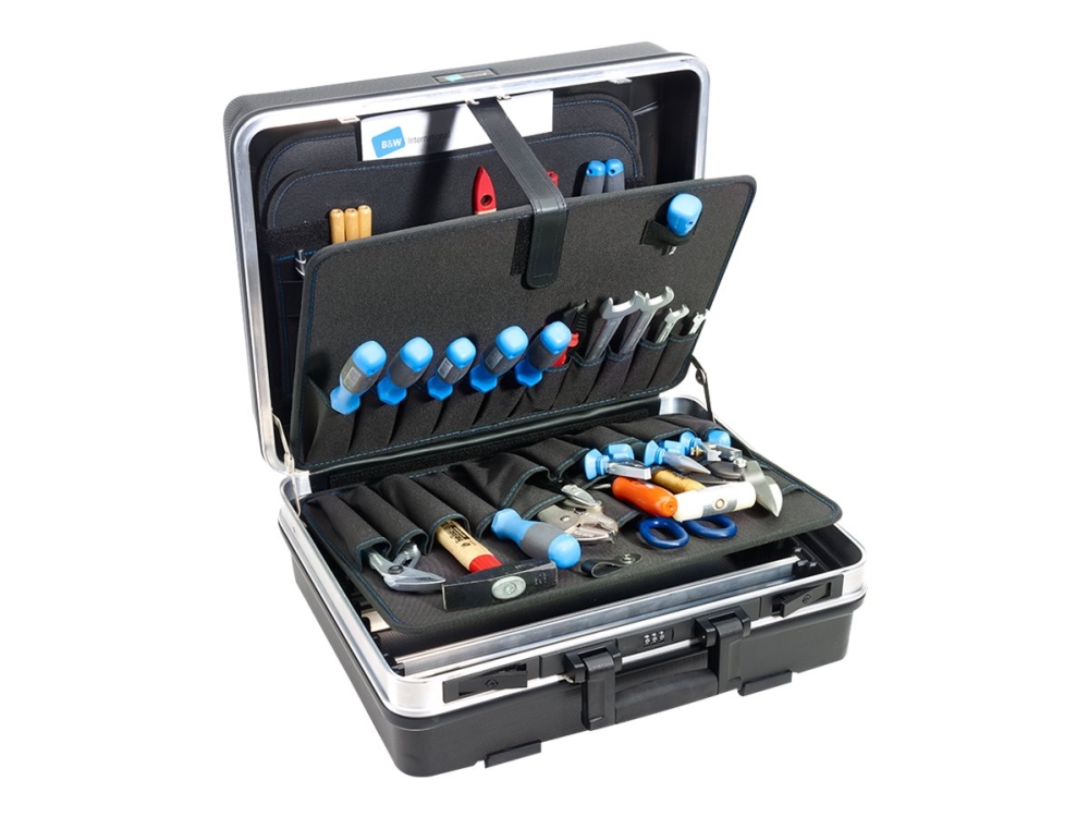 B&W tool.case flex - Dokumentmappe til værktøjer - aluminium, groft slag ABS-plastik - sort