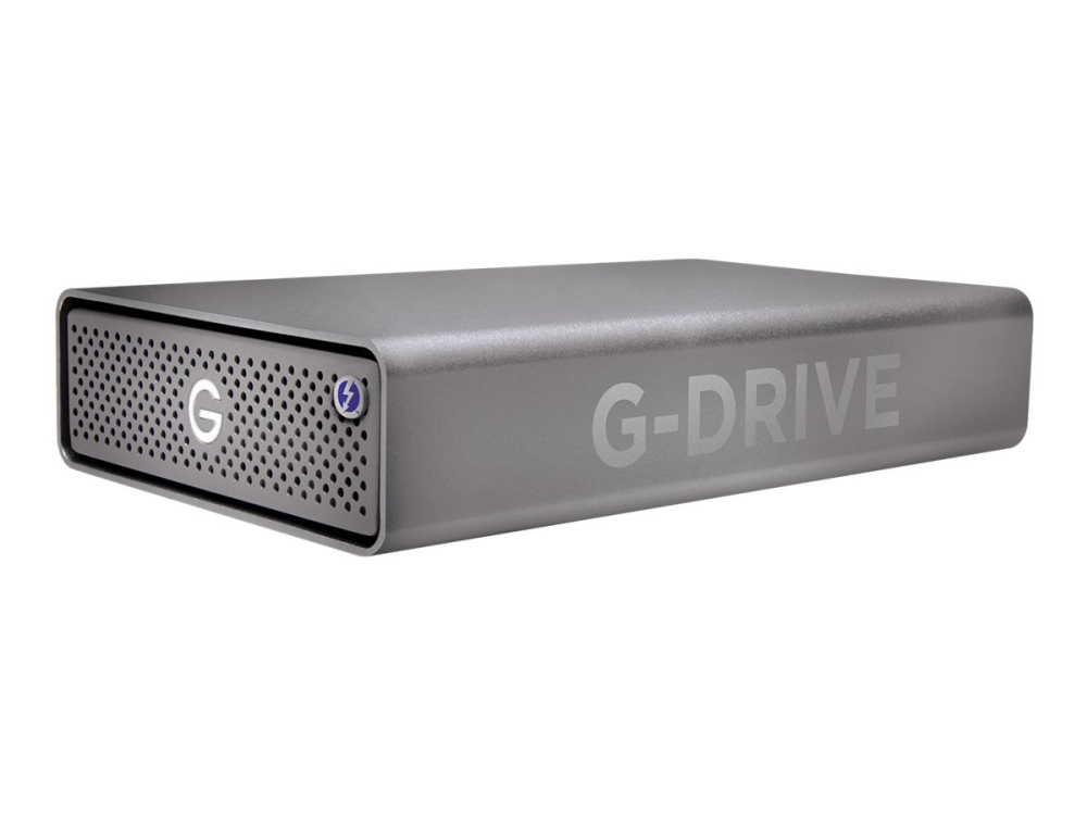 SanDisk Professional G-DRIVE PRO - Harddisk - 12 TB - ekstern (stationær) - USB 3.2 Gen 1 / Thunderbolt 3 (USB-C stikforbindelse) - 7200 rpm - space