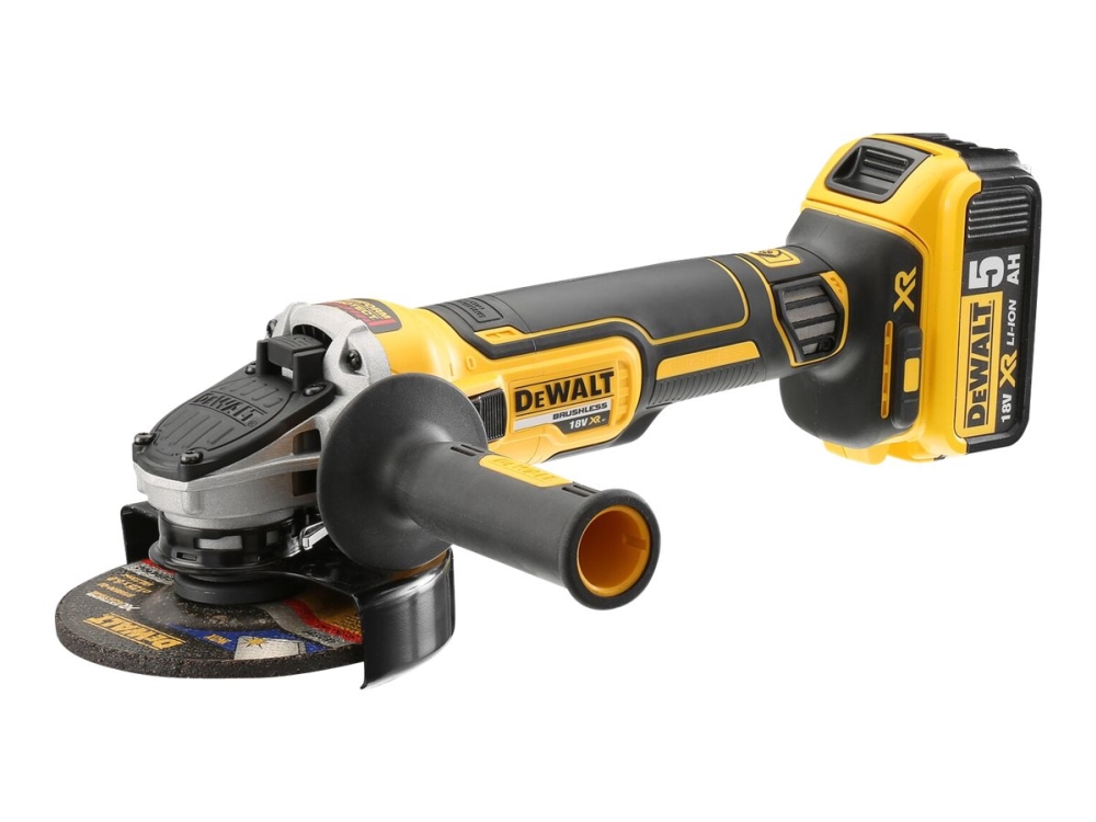 DeWALT XR DCG405P2 - Vinkelslip - sladdlös - 125 mm - 2 batterier - 18 V