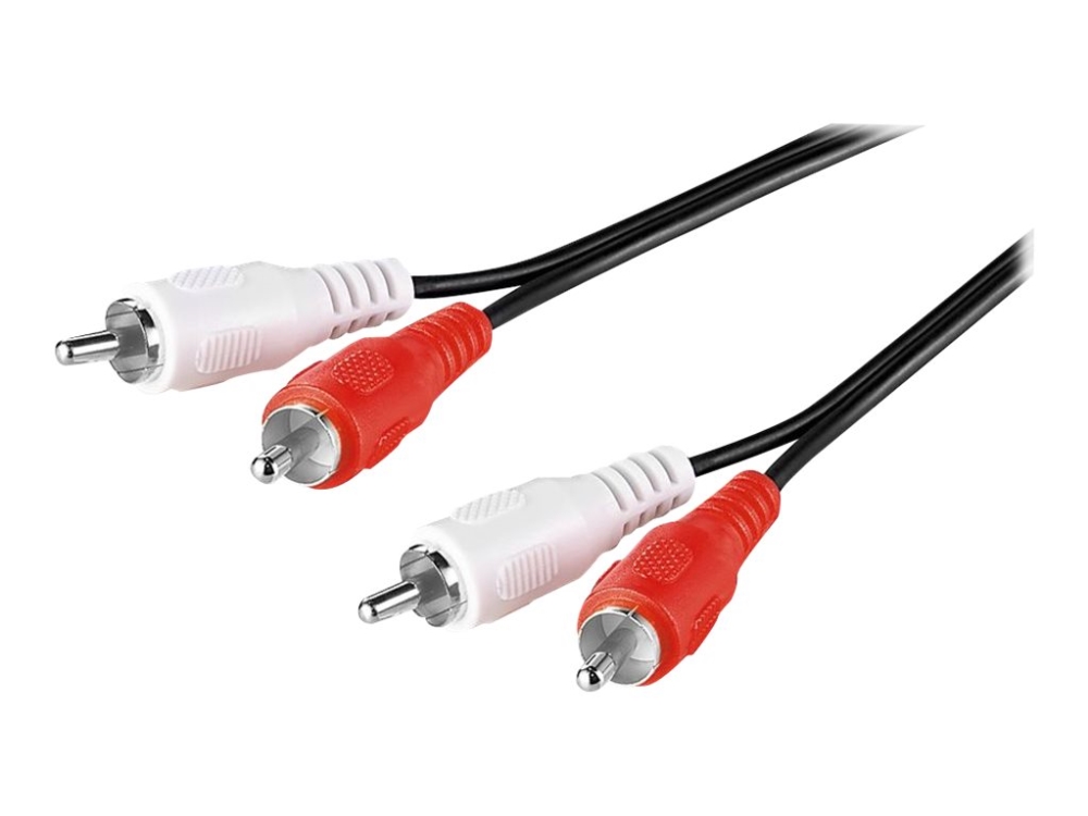 Microconnect Audcc025, 2 X Rca, Männlich, 2 X Rca, Männlich, 2,5 M, Schwarz