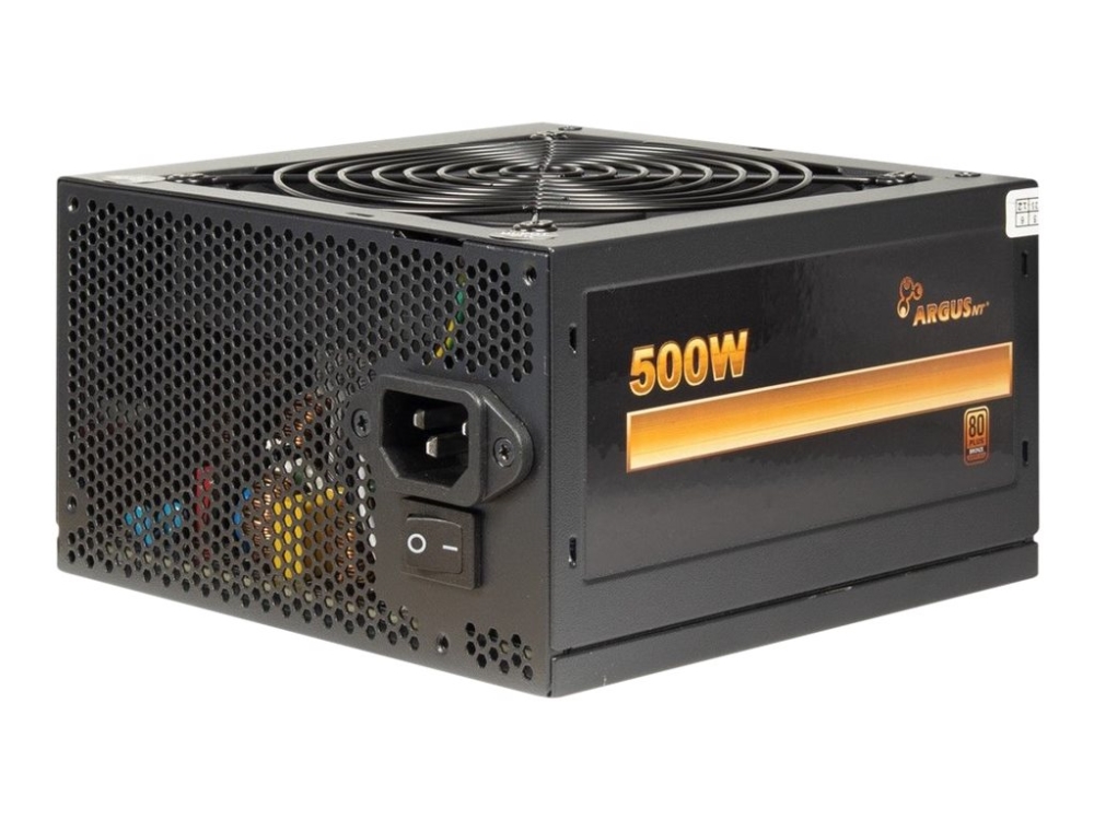 Argus BPS-500 - Nätaggregat (intern) - ATX12V 2.4 - 80 PLUS Bronze - AC 100/240 V - 500 Watt - aktive PFC | Datorkomponenter - Nätaggregat - Dator/Server nätaggregat | GameStuff