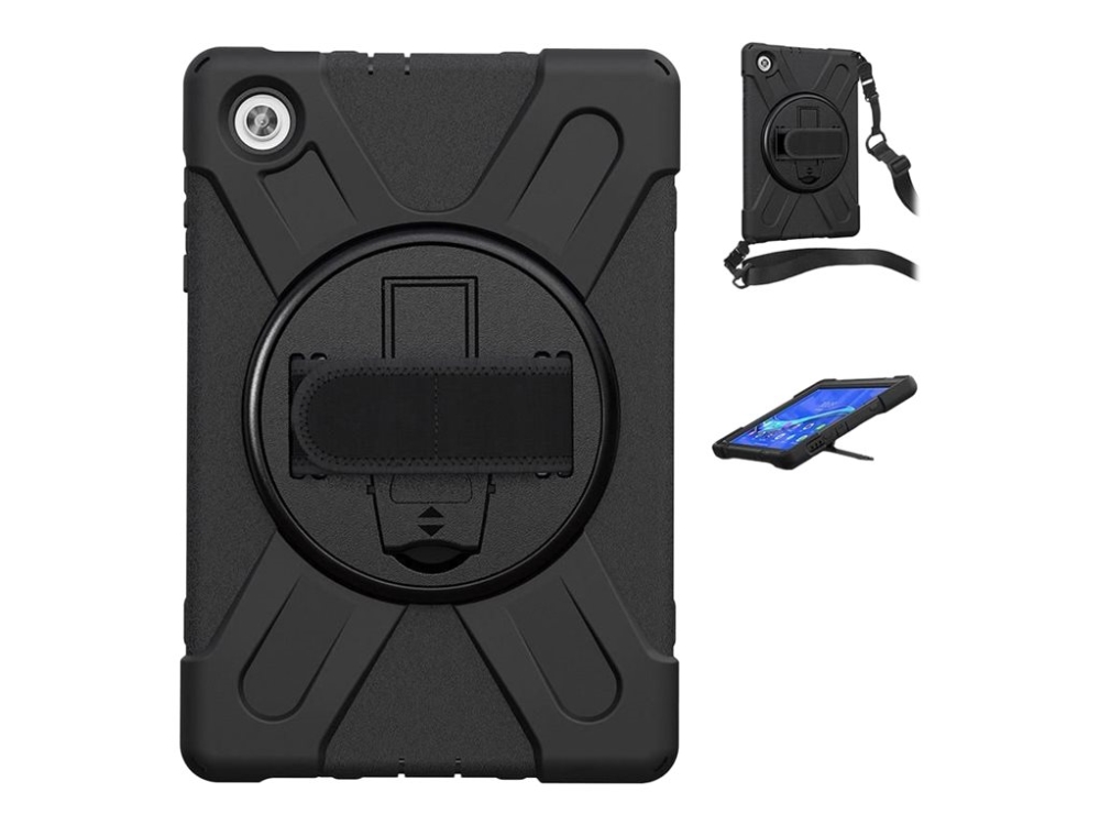 eSTUFF - Baksidesskydd för surfplatta - silikon, polykarbonat - svart - 10.3 - för Lenovo Smart Tab M10 FHD Plus (2nd Gen) with Google Assistant | Datorer & Surfplattor - Tillbehör till surfplattor - Covers & Väskor | GameStuff