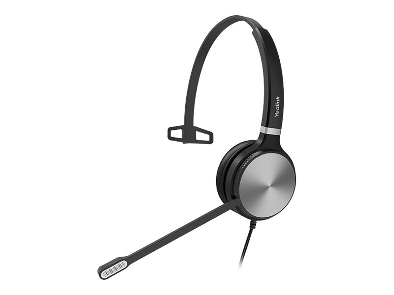 Yealink Yhs36 Mono - Headset - På Øret - Kablet - Quick Disconnect - Sort, Sølv