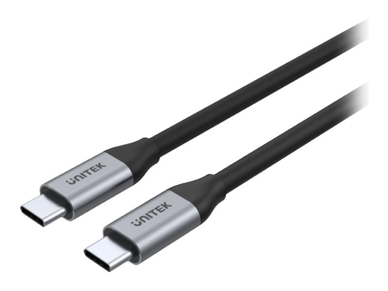 Unitek C14091abk - Usb-Kabel - Usb-C (Han) Bis Usb-C (Han) - 20 V - 2 M - Usb Power Delivery (5 A, 100 W), 4K60 Hz Unterstützung - Sort
