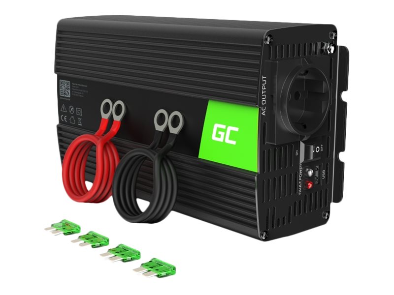Green Cell - Dc Til Ac Wechselrichter - Dc 24 V - 1000 Watt - Output-Stikforbindelser: 1 - Sort