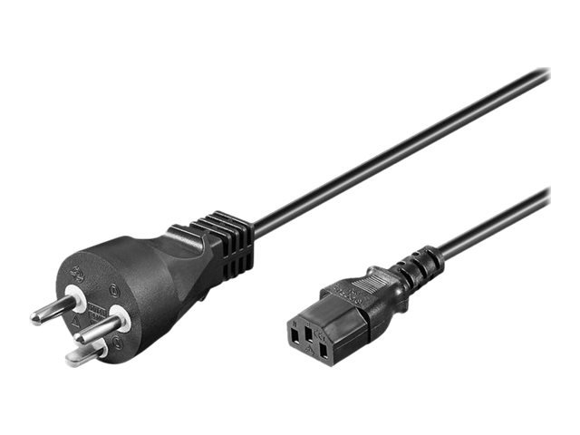 Microconnect - Strømkabel - Typ K (Han) Til Iec 60320 C13 - Ac 250 V - 10 A - 50 Cm - Sort