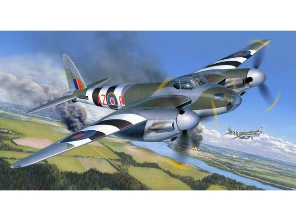 Revell De Havilland Mosquito Mk.Iv, Starrflügelflugzeug-Modell, Montagesatz, 1:32, De Havilland Mosquito, Kunststoff, Second World War