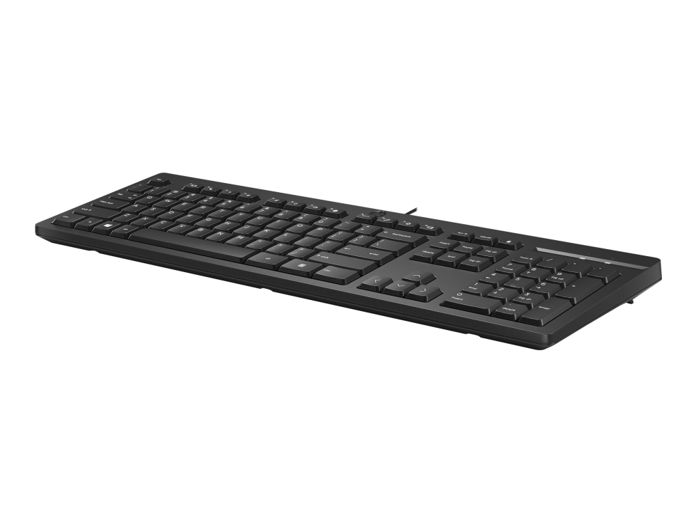 Hp 125 Kabelgebundene Tastatur, Volle Größe (100%), Kabelgebunden, Usb, Membran Key Switch, Schwarz