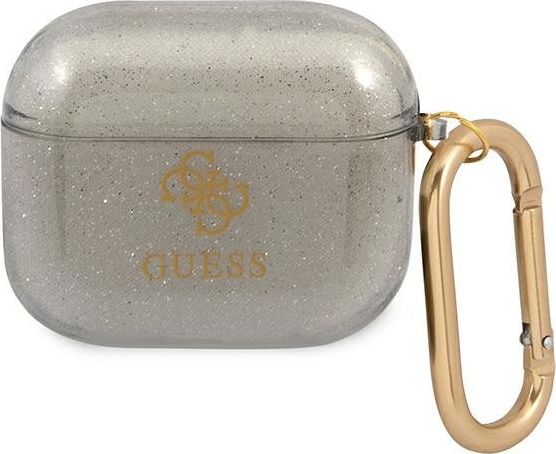 Guess skyddsfodral GUA3UCG4GK Glitter Collection till AirPods 3 grå
