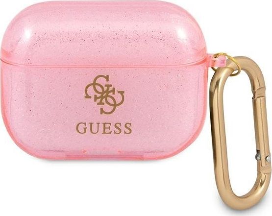 Guess beskyttelsescover GUAPUCG4GP Glitter Collection til AirPods Pro - lyserød