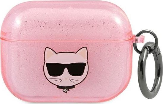 Karl Lagerfeld Etui Karl Lagerfeld Kla3uchgp Apple Airpods 3 Cover Pink/Rosa Glitter Choupette