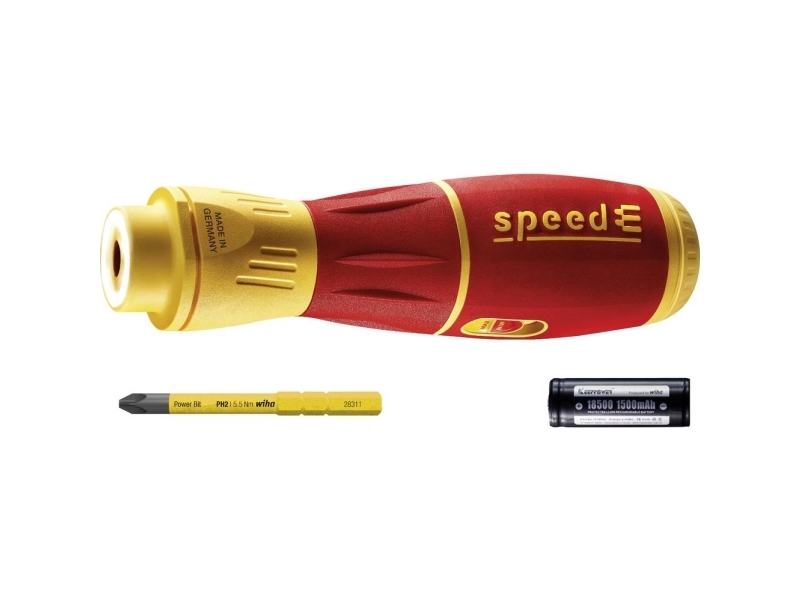 speedE® II E-skruetrækker LAUS / 1000V. SpeedE II håndtag, PH2 slimBit, 1x LiIon batteri