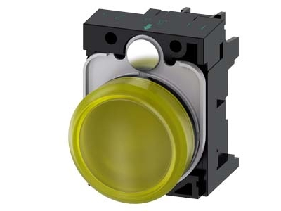 Siemens 3SU1102-6AA30-1AA0, 30 mm, 50 mm, 100 mm, 1 styck, Gul, Tjeckien | EL Artiklar - Elcentral - Tryckknapp & signallampa | GameStuff