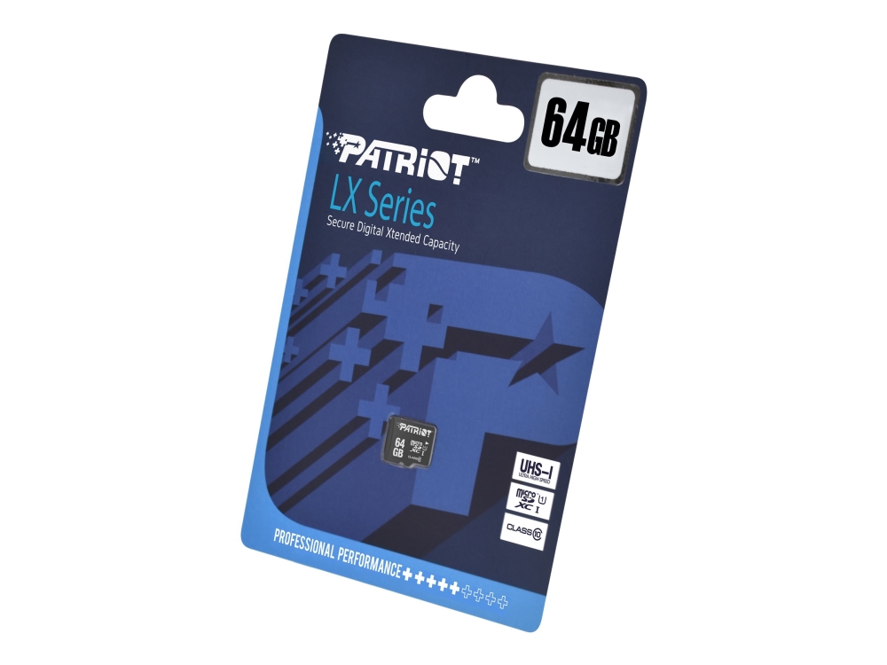 Patriot Lx Series - Flashhukommelseskort - 64 Gb - Uhs-I U1 / Class10 - Microsdxc Uhs-I