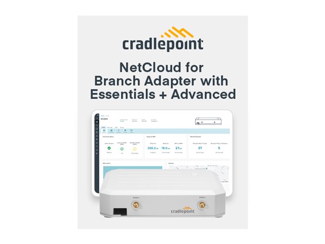 Cradlepoint W-Series 5G Wideband Adapter W1850-5Gb - Router - Wwan 2.5Gbe, Lte - 4G, 5G - Väggmonterbar - Med 5 Års Netcloud Branch 5G-Adapter Grundläggande Plan Och Avancerad Plan