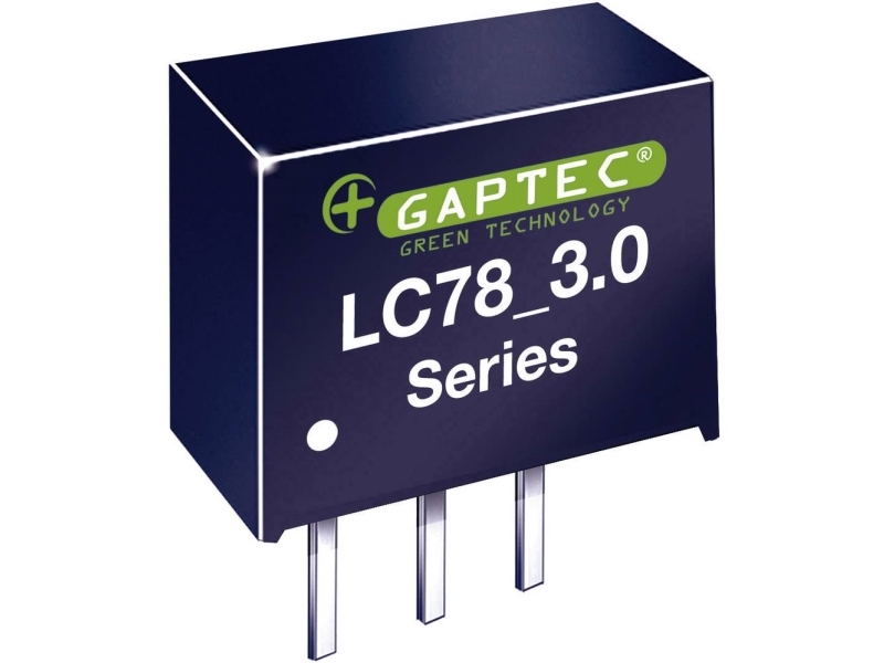 Gaptec 10020074 Dc/Dc-Omformer, Print 12 V/Dc 5 V/Dc 3 A 15 W Antal Udgange: 1 X Indhold 1 Stk