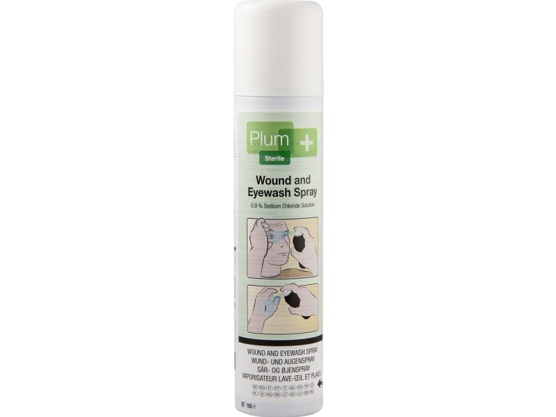 Žaizdų ir akių plovimo purškalas PLUM, 250ml