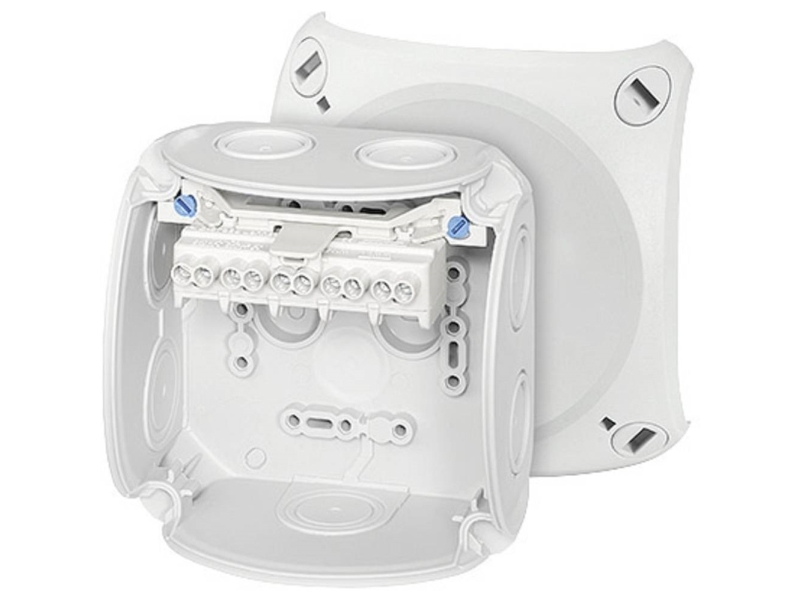 Hensel DK 0404 G Forgreningskasse (L x B x K) 104 x 104 x 70 mm Grå IP66 1 stk