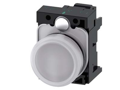 Siemens 3SU1102-6AA60-3AA0, 30 mm, 60 mm, 80 mm, 1 stk, Hvid, Tjekkiet