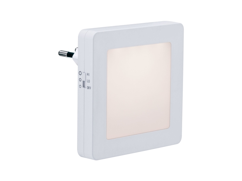 Paulmann Esby, Plug-in natlys, Hvid, Plast, Varm hvid, IP20, II