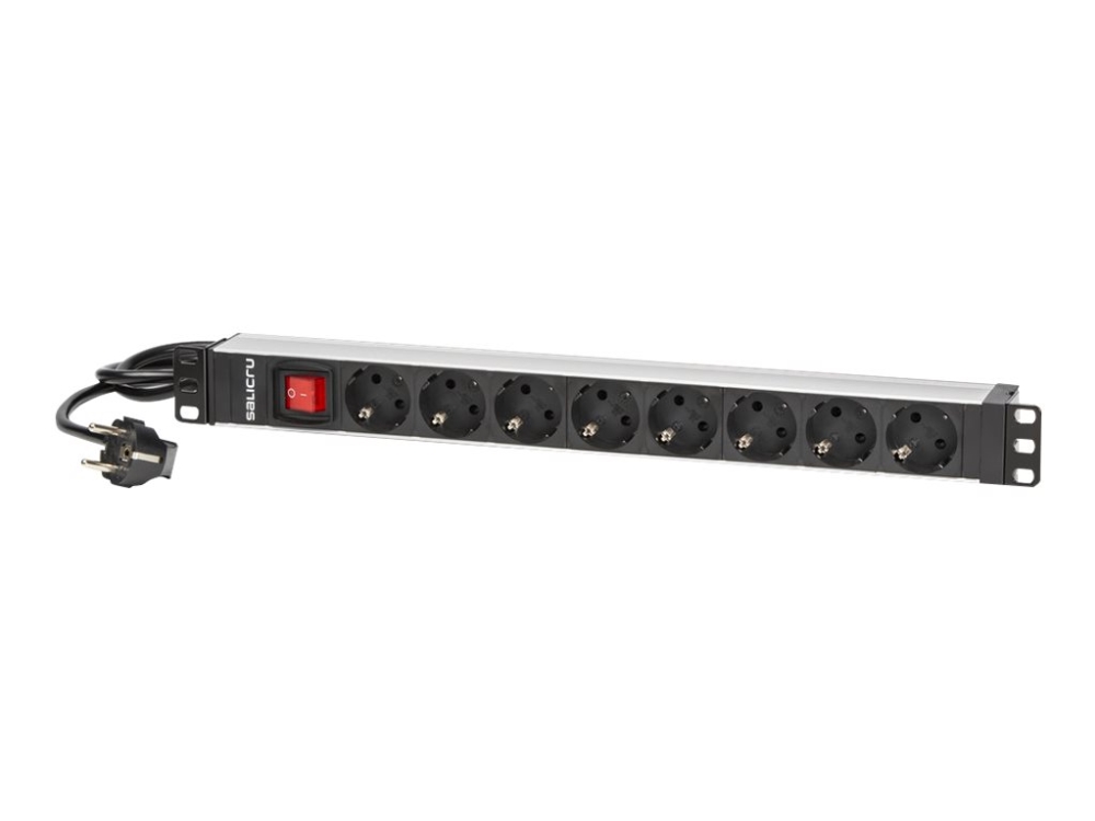 Salicru Sps 8F Pdu Sch/Sch, Stromverteiler, Aluminium, Schwarz, 1 Stück(E), 800 G