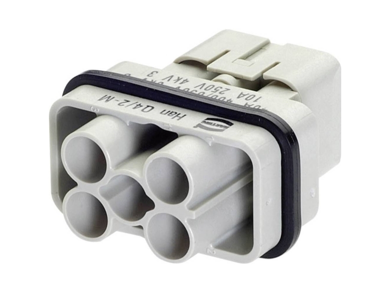 Harting 09 12 006 3041 Stiftindsats Han® Q 4 + 2 + PE Crimp 1 stk | Komponenter - Elektronik - Diverse komponenter | GameStuff