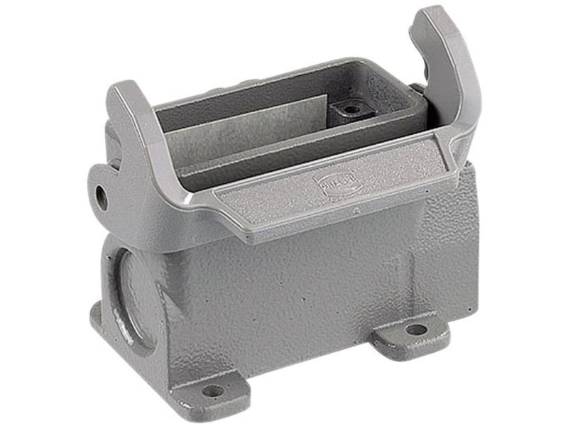 HARTING HAN A-kontakt uttag typ 10A med M25-ingång metall, ytmontering med låsklämma | Komponenter - Elektronik - Diverse komponenter | GameStuff