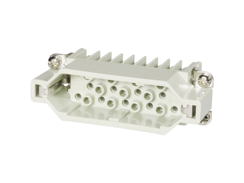 Harting Han D Stik, Indsats Type Han 16 A Han Stik Crimptilslutning Maks 2,5Mm², 10A 25 Polet