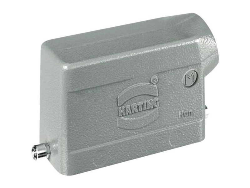 HARTING kabelinfästning HAN® 16Blav vinkel med M25-ingång , metall | Komponenter - Elektronik - Diverse komponenter | GameStuff