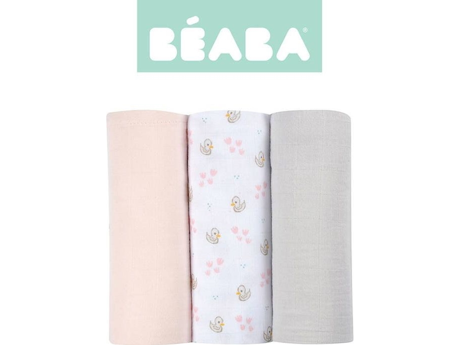 BEABA MEDVILNINIŲ 3 VNT. VYSTYKLŲ RINKINYS, SVANAR | Baby & barn - Blöjbyte - Skötbädd | GameStuff
