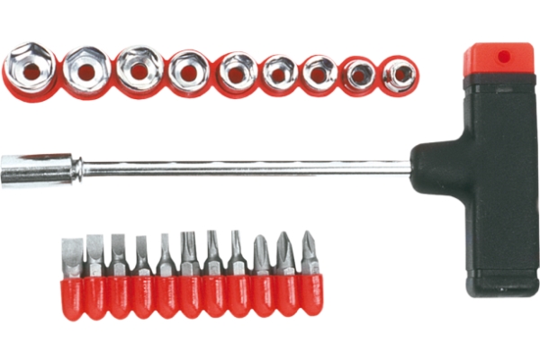 Top Tools Bit-/Topset Med Skruetrækkerhåndtag 21 Dele - 39D385