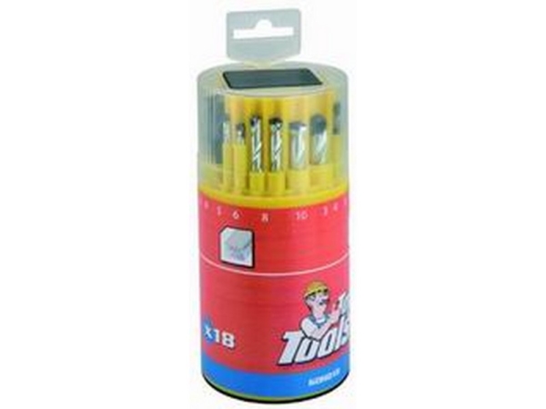 Top Tools Drill Bit Set For Concrete, Wood, Metal 18 Pcs. (60H018)