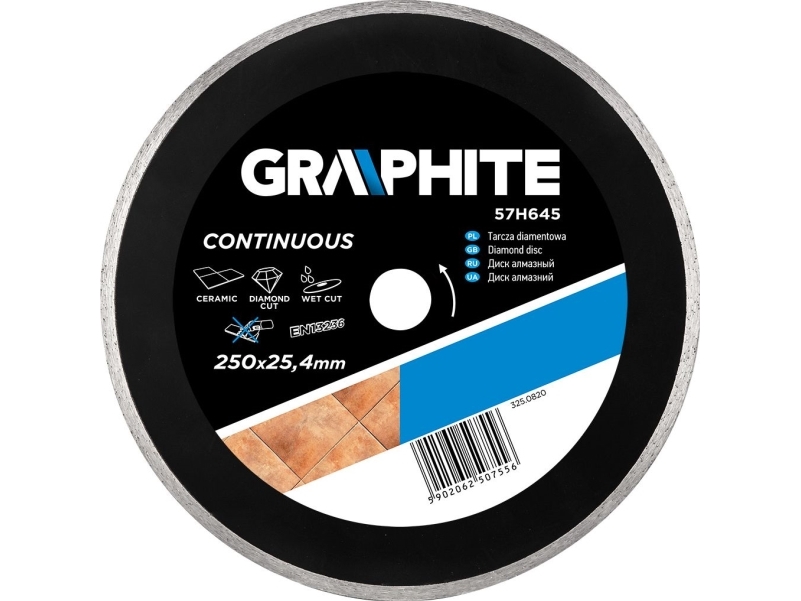 Graphite Deimantinis Skydas (Cro Diamond Shield 250 X 25,4 Mm, Pilnas)