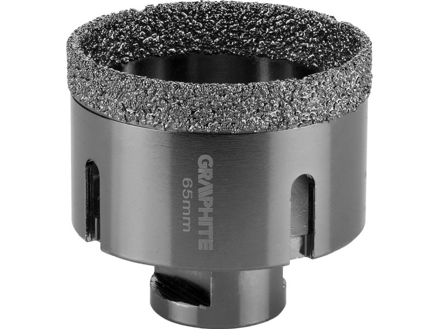 Borrkrona Grafit Grafit DIAMANTKULA 65 MM X M14 55H314 GRAFIT | Elverktyg - Tillbehör - Bitar & Borrset | GameStuff