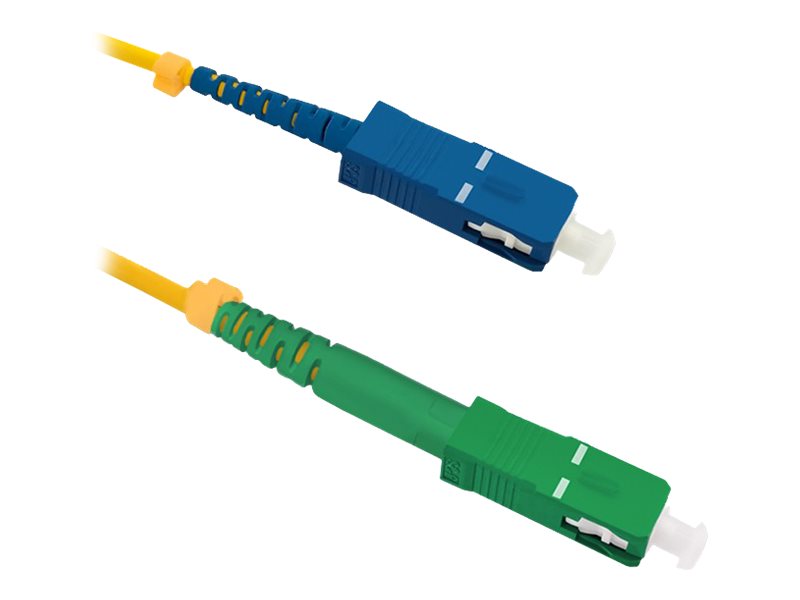 Qoltec fiberoptisk patchkabel SC/APC - SC/UPC | Singlemode | 9/125 | G652D | Simplex | 10m
