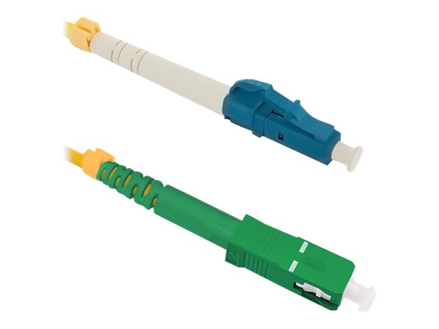 Qoltec - Patchkabel - Lc/Upc Enkelttilstand (Han) Til Sc/Apc Enkelttilstand (Han) - 5 M - Fiberoptik - Simplex - 9 / 125 Micron - G.652D - Halogenfri