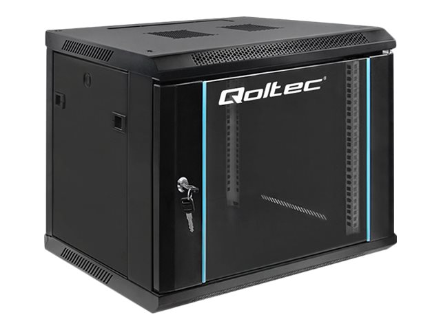 Qoltec - Rack-Gehäuse - Schwarz - 9U - 19"