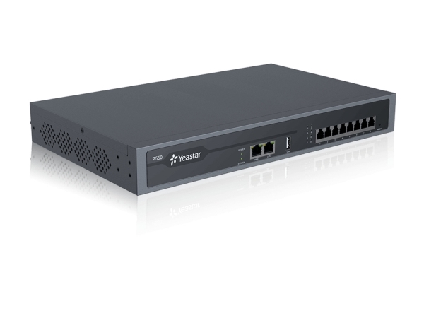 Yeastar P550, Ip Pbx (Privates & Paketvermitteltes) System, 50 Benutzer, Schwarz, Gigabit Ethernet, 100 - 240 V, 50 - 60 Hz