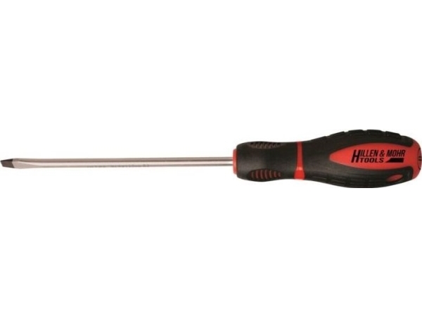 Dedra Slotted 4X100mm Screwdriver, S2 Steel, 3-Material Handle